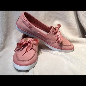 Sperry Leather Ribbon Lace-up Boat Shoe